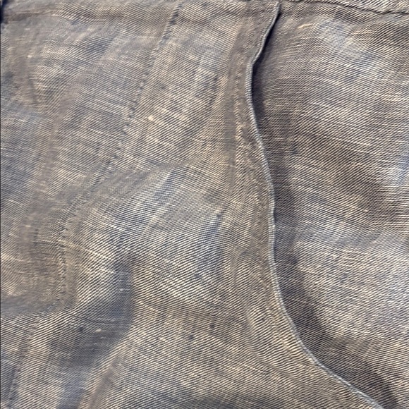 Tahari Blue 100% linen skirt - Picture 4 of 8